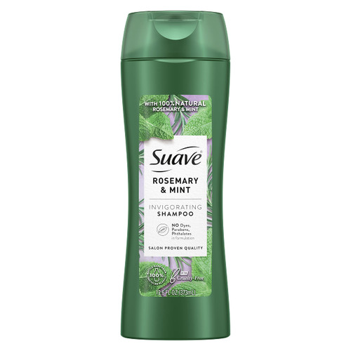 Suave Shampoo To Revitalize Hair Rosemary and Mint Invigorating for Dry Hair,12.6 Fl Oz (Pack of 6)
