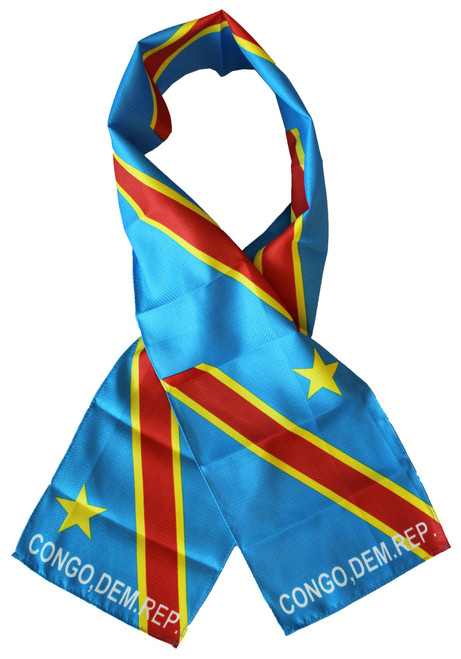 Democratic Republic of Congo (Current) - Lightweight Flag Scarf