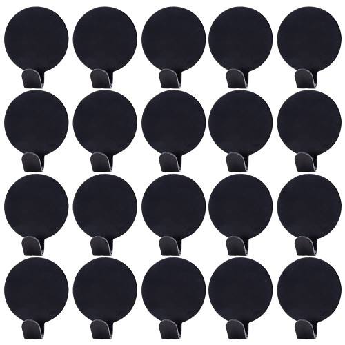 20 Pack Wall Hooks Adhesive Hooks Heavy Duty Wall Hooks Waterproof on Hooks Wall Hangers Waterproof Stainless Steel Sticky Hooks for Hanging Door Bathroom Kitchen Home