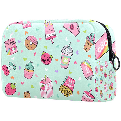 Inhomer Cosmetic Bag for Women Cupcake Travel Makeup Case Handy Pouch Organizer Toiletry Bag Gifts Inhomer Cosmetic Bag for Women Cupcake Travel Makeup Case Handy Pouch Organizer Toiletry Bag Gifts