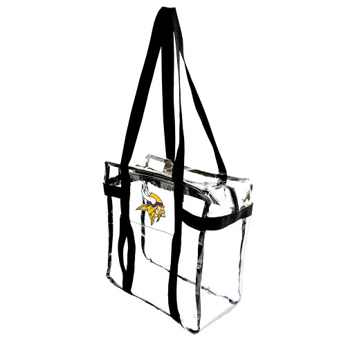Littlearth NFL Minnesota Vikings Clear Tote-Along Bag, One Size, Clear