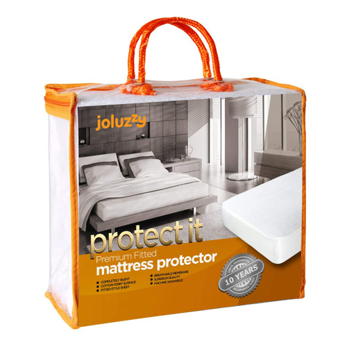 joluzzy Waterproof Mattress Protector - Cotton Terry Surface - Breathable - Noiseless - Vinyl-Free - Fitted Sheet Mattress Cover, Full-XL Size joluzzy Waterproof Mattress Protector - Cotton Terry Surface - Breathable - Noiseless - Vinyl-Free - Fitted Sheet Mattress Cover, Full-XL Size