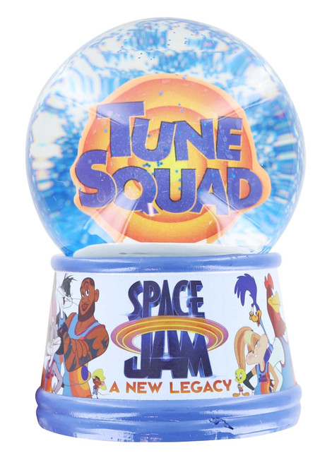 Silver Buffalo Space Jam: A New Legacy Tune Squad 4-Inch Mini Snow Globe with Swirling Glitter Display Piece | Collectible Keepsake