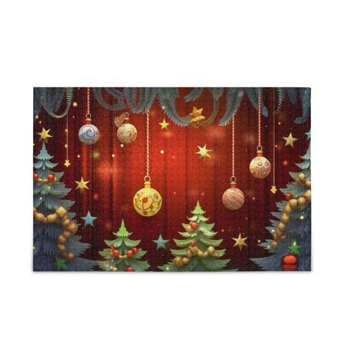 Bulletgxll Christmas Decoration Jigsaw Puzzle for Adults 500 Piece Wooden Puzzle Educational Games Toy Gifts Home Decor