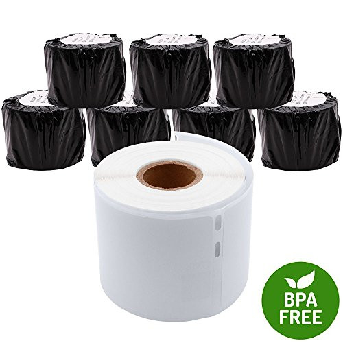 LabelWriter 30323 Labels 8 Roll Dymo-Compatible LW Standard Shipping & Address Label 2-1/8'' x 4'' (54mm x 102mm) for LabelWriter Label Printers 400 450 Turbo 4XL, White, 1 roll of 220