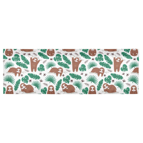 innewgogo Sloths Tropical Palm Leaves Durable Kitchen Curtains Valances with Rod Pocket 54x18in Blackout Window Valances 1 Panel Kitchen Valance for Bedroom Cafe Laundry Basement Living Room innewgogo Sloths Tropical Palm Leaves Durable Kitchen Curtains Valances with Rod Pocket 54x18in Blackout Window Valances 1 Panel Kitchen Valance for Bedroom Cafe Laundry Basement Living Room