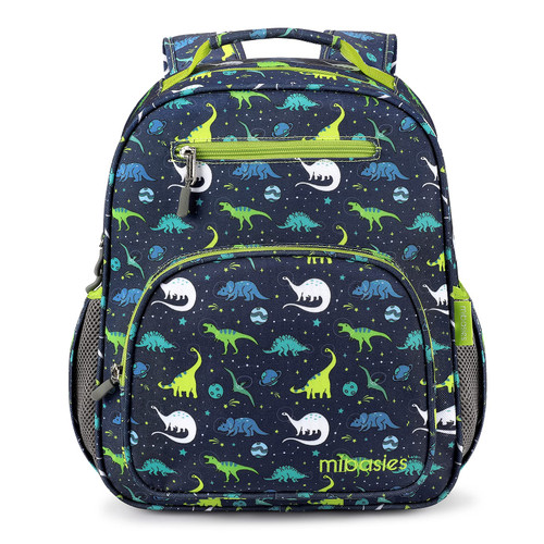 mibasies Boys Backpack for Elementary School, Backpack for Boys 5-8, Lightweight Kids Backpacks for Boys?Galaxy Dinosaur?