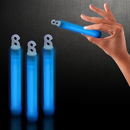 Windy City Novelties 25 Pack - 6" Premium Glow Sticks - Select your color! (Blue)