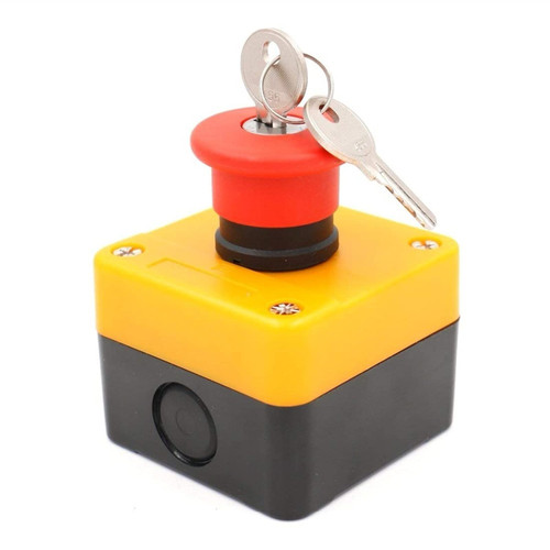 KOSSMA 660v Red Sign Emergency Stop Push Button Switch &Key