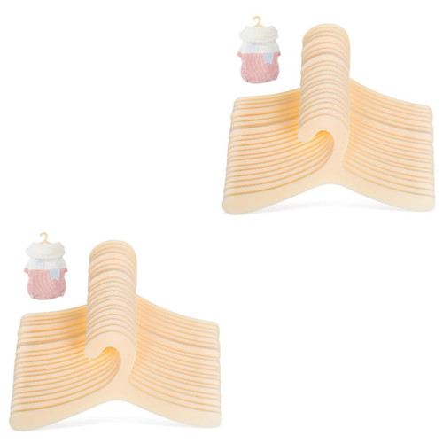 Balacoo 80 Pcs Coat Hanger Plastic Clothes Hangers Outfit Hangers Plastic Hangers Doll Hangers for Dog Clothes Racks cat Clothes Drying Rack Dog Hangers Plastic Dog Hangers Small pet
