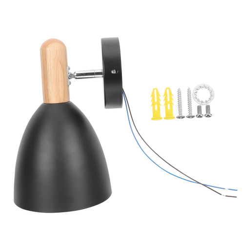 DOITOOL Bedside Wall lamp Rustic Vintage Wall Sconce Headboard Wall Lamp Bathroom Sink Lighting Wall Sconces Plug in LED Light fixtures Bedroom Wall Lamp Iron Dimmable Sleep Light