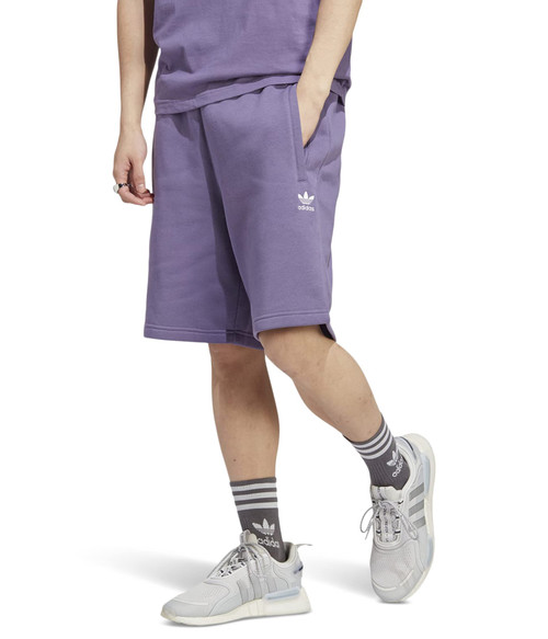adidas Originals Big & Tall Trefoil Essentials Shorts Purple LT