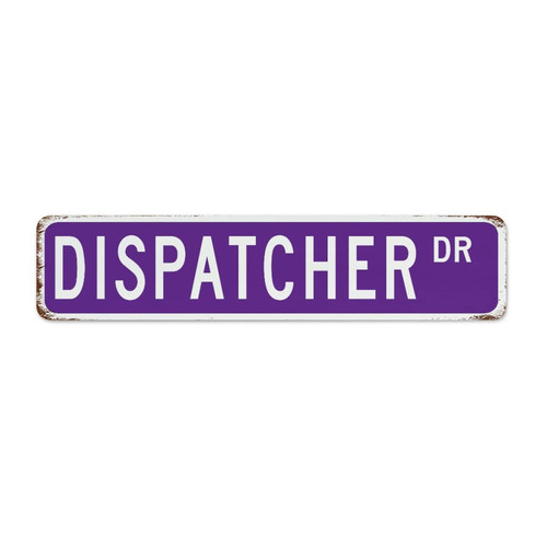 Retro Metal Tin Sign Dispatcher Man Cave Decor Tin Signs for Shop Home Laundry Profession Pure Solid Colors Art Poster Gift for Patio 4x18 Inch