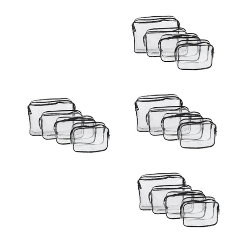 FOMIYES 16 pcs pvc transparent bag clear makeup case travel toiletries handbag storage organizer Cosmetics Bag toiletry bag Zipper Storage Bag Durable Makeup Bag Toiletry Pouches wash bag FOMIYES 16 pcs pvc transparent bag clear makeup case travel toiletries handbag storage organizer Cosmetics Bag toiletry bag Zipper Storage Bag Durable Makeup Bag Toiletry Pouches wash bag