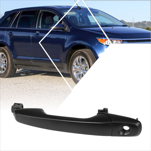 PM PERFORMOTOR Front Left Driver Side Door Pull Handle Compatible with 11-14 Ford Edge,Primered Black