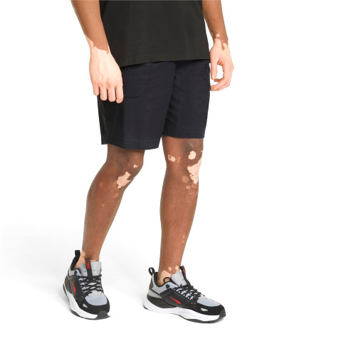 PUMA Mens Modern Basics 8" Chino Shorts Athletic Bottoms Casual Comfort Technology - Black - Size XL