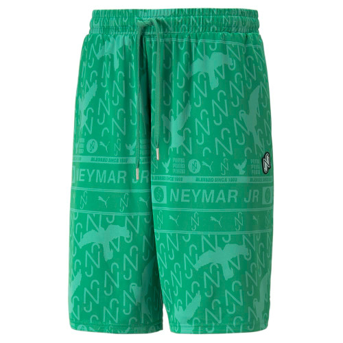PUMA Mens Nmj X Jacquard Graphic Shorts Athletic Bottoms Casual - Green - Size M