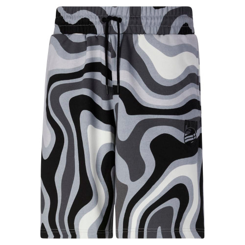 PUMA Mens Booster Ralph Print Shorts Athletic Bottoms Casual - Grey - Size M