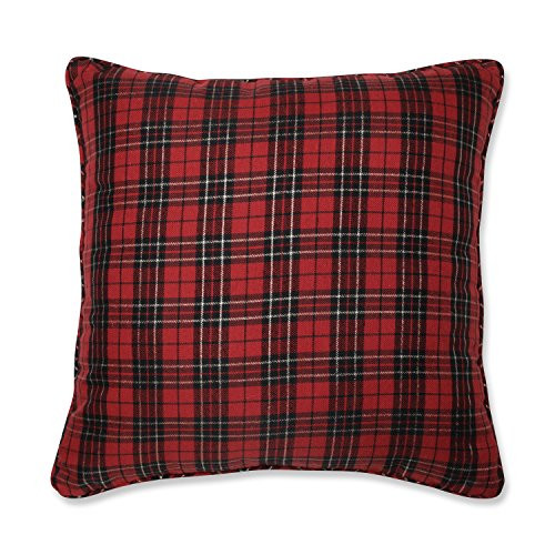 Pillow Perfect Holiday Plaid Red 20-inch Throw Pillow
