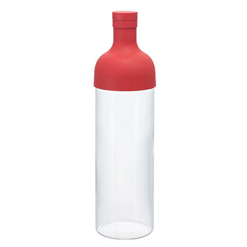 Hario Cold Brew Filter-In Tea Bottle, 750ml, Red