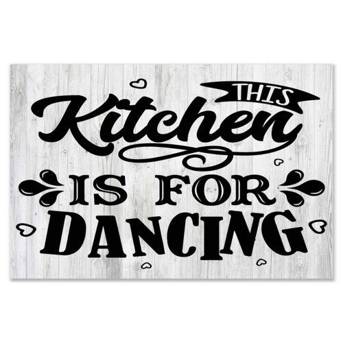 Autravelco Personalized Wooden Plaque Sign This Kitchen Is For Dancing Custom Wood Plaque Sign Quote Rustic Family Wall Art Decor Signs for Laundry Cabin 8x12 Inch