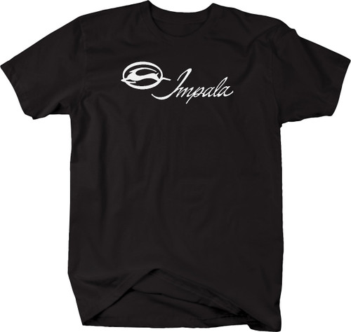 Racing Impala Vintage Classic Car Emblem Graphic T Shirt for Men 6XL Black
