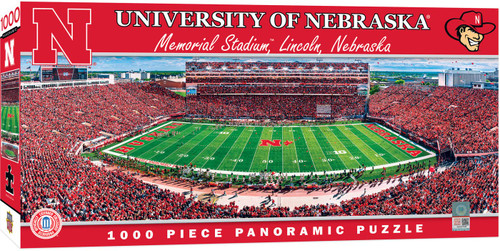 MasterPieces 1000 Piece Sports Jigsaw Puzzle - NCAA Nebraska Cornhuskers Center View Panoramic - 13"x39" MasterPieces 1000 Piece Sports Jigsaw Puzzle - NCAA Nebraska Cornhuskers Center View Panoramic - 13"x39"