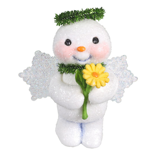 Hallmark Keepsake Plastic Christmas Ornament 2022, Snow Angel Holding Flower Hallmark Keepsake Plastic Christmas Ornament 2022, Snow Angel Holding Flower