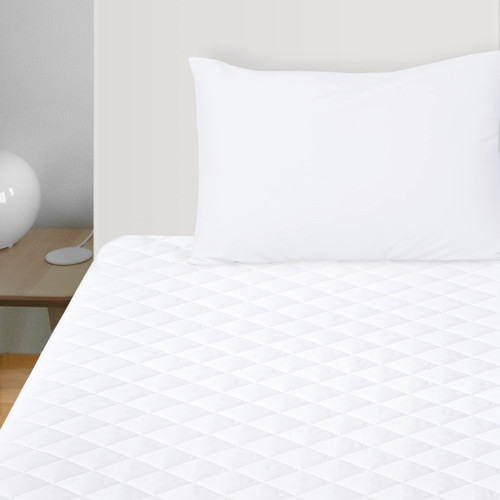 SINSAY Full Size 100% Waterproof Quilted Fitted Mattress Pad, Breathable Noiseless Mattress Protector, Soft Mattress Cover, Deep Pocket Stretch Up to 21" Alternative Filling White SINSAY Full Size 100% Waterproof Quilted Fitted Mattress Pad, Breathable Noiseless Mattress Protector, Soft Mattress Cover, Deep Pocket Stretch Up to 21" Alternative Filling White