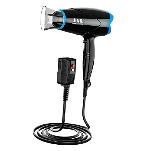 JINRI Professional Salon Ionic Ceramic Sterilization Hair Dryer Blow Dryer with Concentrator, ETL Certified