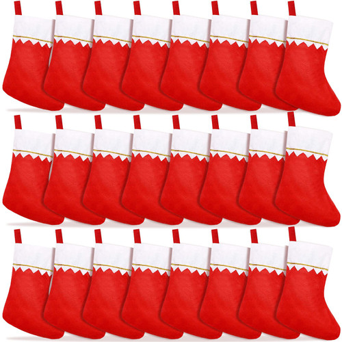 24 Pack Christmas Stockings Bulk 15 Inches Red Felt Xmas Stockings Holiday Big Santa Stockings for Fireplace Hanging Christmas Decorations 24 Pack Christmas Stockings Bulk 15 Inches Red Felt Xmas Stockings Holiday Big Santa Stockings for Fireplace Hanging Christmas Decorations