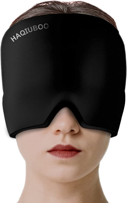 Migraine Ice Head Wrap, Headache Relief Hat & Migraine Cap Cold Compress,Migraine Relief Cap for Headache Eyes Mask for Puffy Eyes, Tension, Sinus & Stress Relief Gifts (MG-YZ5L-WI1O)