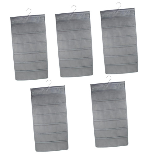 Cabilock 5pcs Hanging Wardrobe Storage Organizer Dorm Organization and Storage Hanging Wardrobe Organizer Hidden Shelf Brackets Bra Storage Bag Underpants Organizer Sock net Pocket Bag
