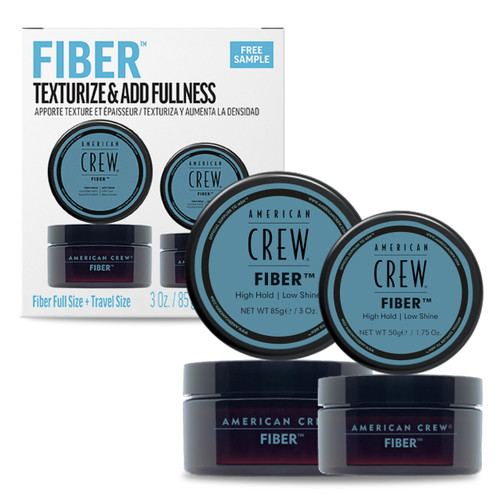 AMERICAN CREW Men's Hair Fiber, Like Hair Gel with High Hold & Low Shine, Travel Size, Duo Gift Set AMERICAN CREW Men's Hair Fiber, Like Hair Gel with High Hold & Low Shine, Travel Size, Duo Gift Set