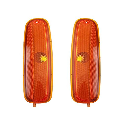 RAREELECTRICAL NEW SIDE MARKER LIGHT PAIR COMPATIBLE WITH CHEVROLET EXPRESS 1500 1996-02 5977276 GM2551152 5977275 GM2550152