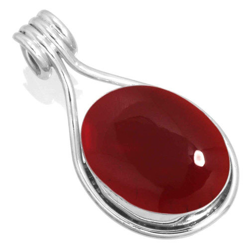 JEWELOPORIUM Red Garnet Quartz 925 Sterling Silver Pendant for Women Stone Cocktail Silver Pendant Necklace Wedding Gift Victorian Jewelry JEWELOPORIUM Red Garnet Quartz 925 Sterling Silver Pendant for Women Stone Cocktail Silver Pendant Necklace Wedding Gift Victorian Jewelry