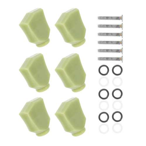 SUPVOX 30 Sets String Guitar Tuners Guitar Accessories Folk Tuner Handle Electric Guitar Tuning Pegs Cap Tuning Key Head Buttons Guitar Knobs Bass Knob Plastic Guitar Tuning Knob Cap Jade