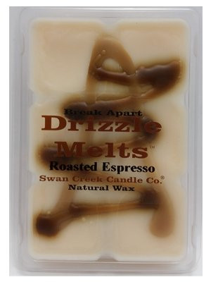 Swan Creek Drizzle Melts Wax Warmer Triple Scented Cubes - 2 Pack Bundle (Roasted espresso)