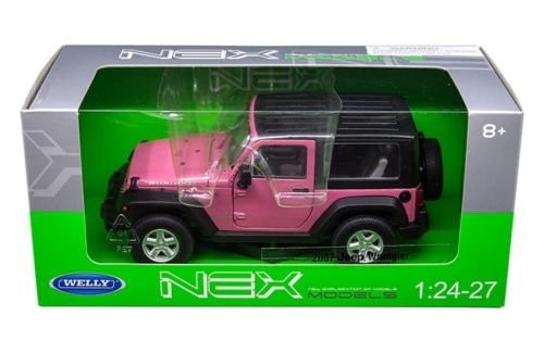 2007 Jeep Wrangler Pink 1/24 - 1/27 Diecast Model Car by Welly 22489