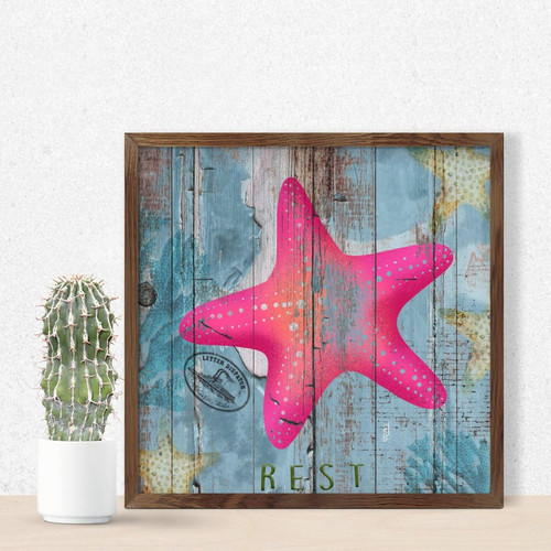 Nautical Beach Ocean Theme Underwater Starfish Wood Framed Printed Sign Family Wall Art Decor Vintage Coastal Tropical Theme Picture Signs Cute Wooden Signs for Laundry Table Entryway 7x7in Nautical Beach Ocean Theme Underwater Starfish Wood Framed Printed Sign Family Wall Art Decor Vintage Coastal Tropical Theme Picture Signs Cute Wooden Signs for Laundry Table Entryway 7x7in