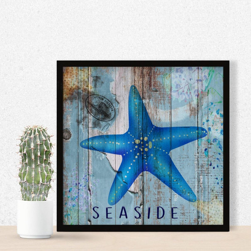 Nautical Beach Ocean Theme Underwater Starfish Framed Wooden Sign Wall Decor Distressed Coastal Seascape Painting Signs Decorative Wooden Sign for Laundry Bedroom Window 7x7in Nautical Beach Ocean Theme Underwater Starfish Framed Wooden Sign Wall Decor Distressed Coastal Seascape Painting Signs Decorative Wooden Sign for Laundry Bedroom Window 7x7in
