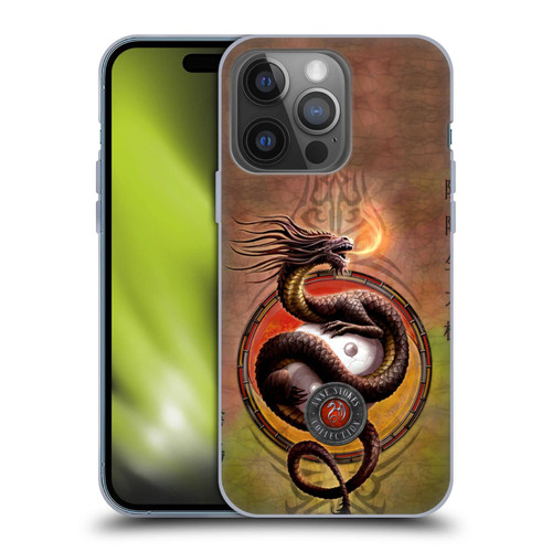 Head Case Designs Officially Licensed Anne Stokes Yin Yang Protector Dragons Soft Gel Case Compatible with Apple iPhone 14 Pro