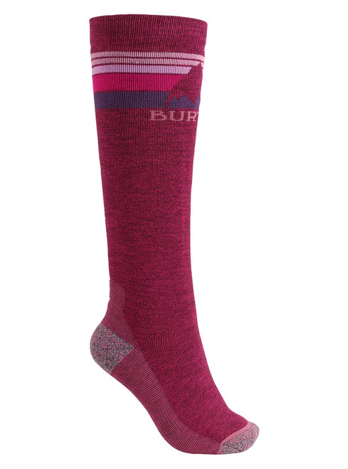 Burton Womens Emblem Midweight Sock, Sangria, SmallMedium