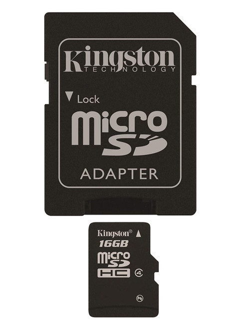 Kingston 16 GB Class 4 MicroSDHC Flash Card with SD Adapter SDC4/16GB Kingston 16 GB Class 4 MicroSDHC Flash Card with SD Adapter SDC4/16GB