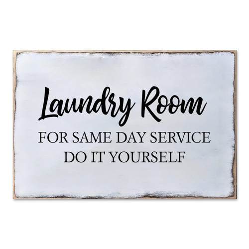 Vintage Wood Sign Home Hanging Wall Art Decor Laundry Room for Same Day Service Do It Yourself Wooden Plaque Use for Farmhouse Living Room Office School 12x8in Vintage Wood Sign Home Hanging Wall Art Decor Laundry Room for Same Day Service Do It Yourself Wooden Plaque Use for Farmhouse Living Room Office School 12x8in