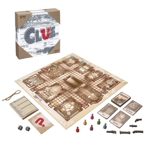 Hasbro Gaming Clue Game: Rustic Series Edition