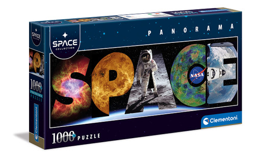 Clementoni 39638 Collection Panorama 1000 Pieces Space, Made in Italy, Jigsaw Puzzle for Adults, Multicoloured Clementoni 39638 Collection Panorama 1000 Pieces Space, Made in Italy, Jigsaw Puzzle for Adults, Multicoloured