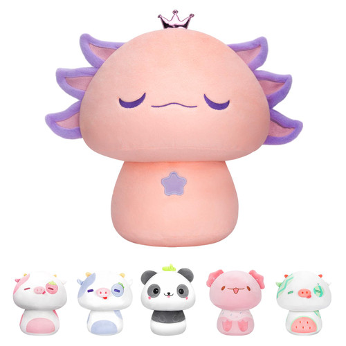 Mewaii 14 Inch Mushroom Plush, Pink Axolotl Plush Pillow Soft Plushies Squishy Throw Pillow, Kawaii Axolotl Stuffed Animals Kawaii Plush Toys Decoration Gift for Girls Boys Mewaii 14 Inch Mushroom Plush, Pink Axolotl Plush Pillow Soft Plushies Squishy Throw Pillow, Kawaii Axolotl Stuffed Animals Kawaii Plush Toys Decoration Gift for Girls Boys