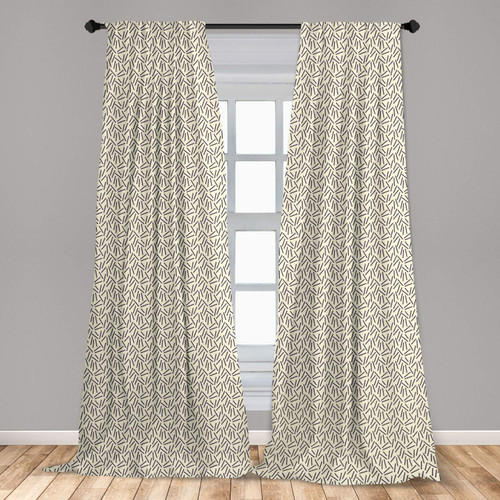 Ambesonne Abstract Curtains, Black Asymmetrical Lines Soft Colored Background Simple Modern Pattern, Window Treatments 2 Panel Set for Living Room Bedroom, Pair of - 28" x 63", Black Cream Ambesonne Abstract Curtains, Black Asymmetrical Lines Soft Colored Background Simple Modern Pattern, Window Treatments 2 Panel Set for Living Room Bedroom, Pair of - 28" x 63", Black Cream