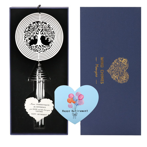 Retirement Gifts for Women 2023- Happy Retirement Gifts for Teacher, Nurse,Coworker- Retired Doctor,Friends,Mom,Grandma -Retirement Wind Chime